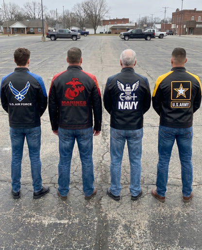 Handmade Military Leather Jackets