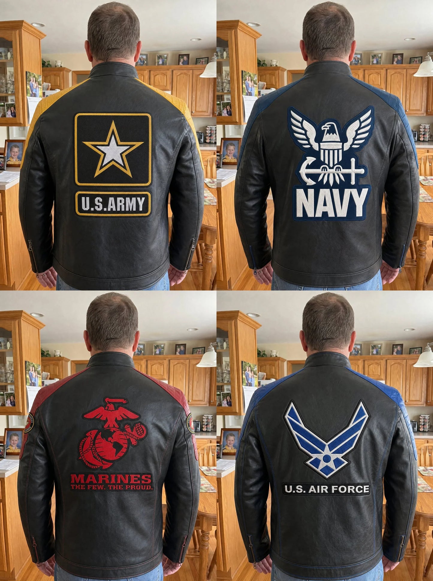 Handmade Military Leather Jackets