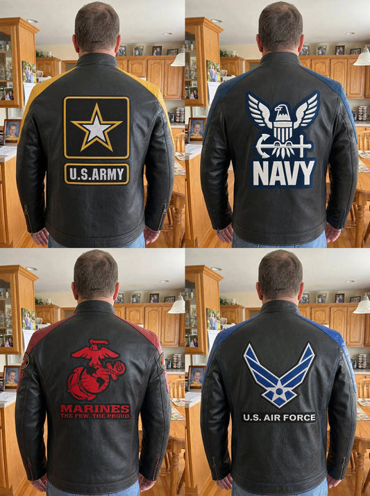 Handmade Military Leather Jackets